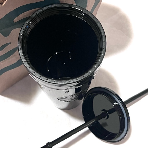 Starbucks Halloween 2024 Obsidian Ooze Plastic Cold Cup Tumbler with Straw 24oz - Picture 7 of 8